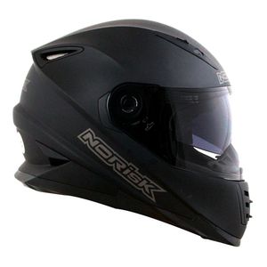 CAPACETE NORISK SOUL MONOCOLOR PRETO FOSCO