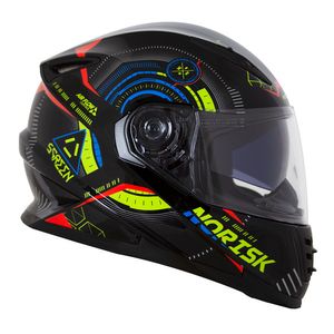 CAPACETE NORISK SOUL SCREEN PRETO