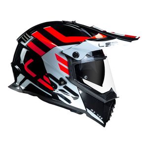 CAPACETE LS2 PIONEER EVO ADVENTURER BRANCO