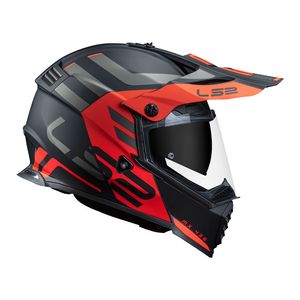 CAPACETE LS2 PIONEER EVO ADVENTURER LARANJA
