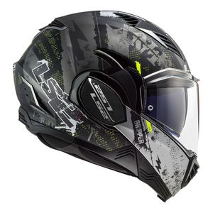 CAPACETE LS2 VALIANT II GRIPPER CINZA