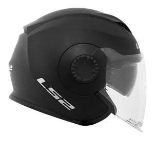 CAPACETE LS2 VERSO MONOCOLOR PRETO FOSCO
