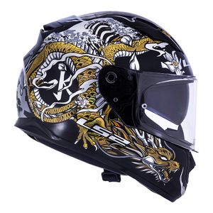 CAPACETE LS2 STREAM WARRIOR DOURADO
