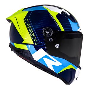 CAPACETE LS2 THUNDER CARBON RACING 1 AZUL/AMARELO